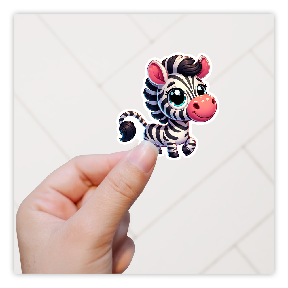 Zebra Die Cut Sticker (5351)