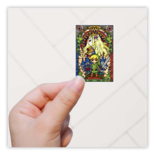 Legend of Zelda Stained Glass Die Cut Sticker (552)