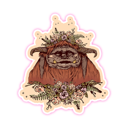 Jim Henson's Labyrinth Ludo Flowers Die Cut Sticker (555)