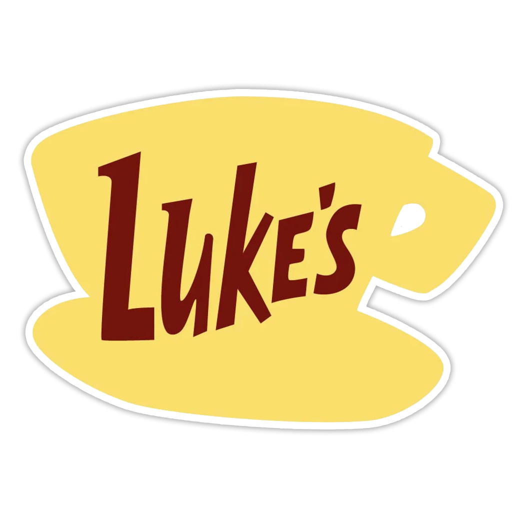 Gilmore Girls Luke's Diner Sign Die Cut Sticker (557)