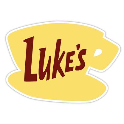 Gilmore Girls Luke's Diner Sign Die Cut Sticker (557)