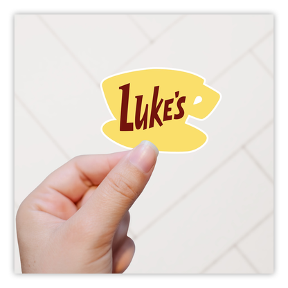 Gilmore Girls Luke's Diner Sign Die Cut Sticker (557)