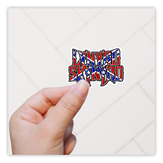 Lynyrd Skynyrd Confederate Flag Die Cut Sticker (561)