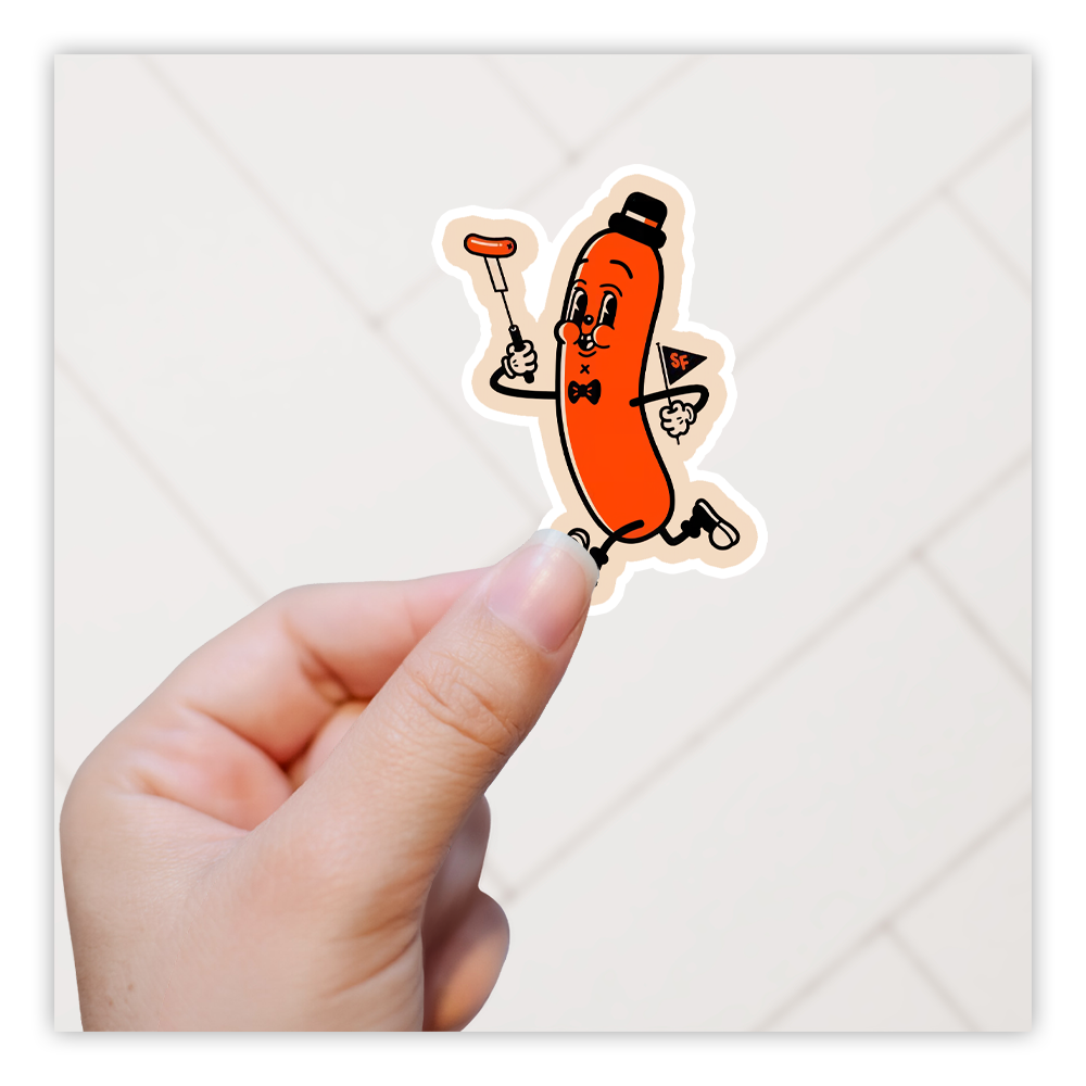 Retro Drive In Intermission Hotdog Die Cut Sticker (5690)