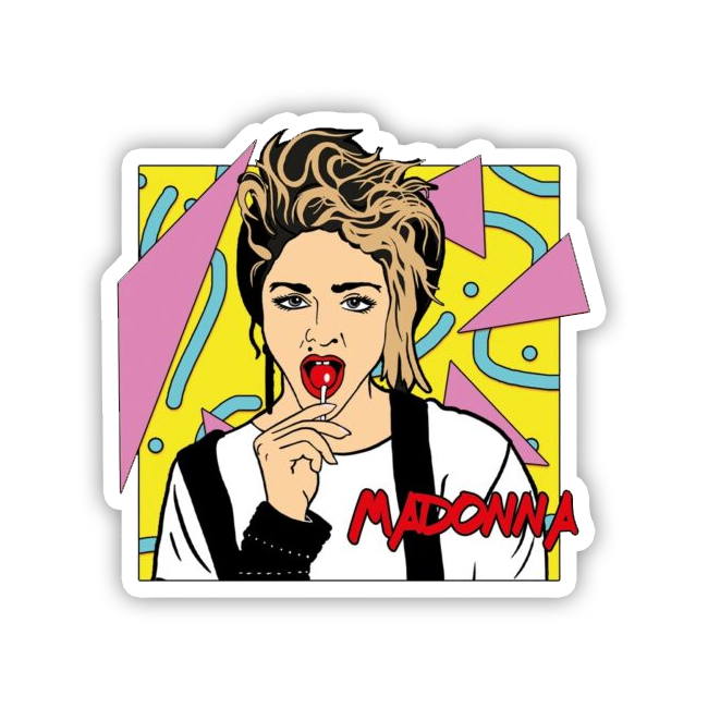 Madonna 1980's Die Cut Sticker (570)