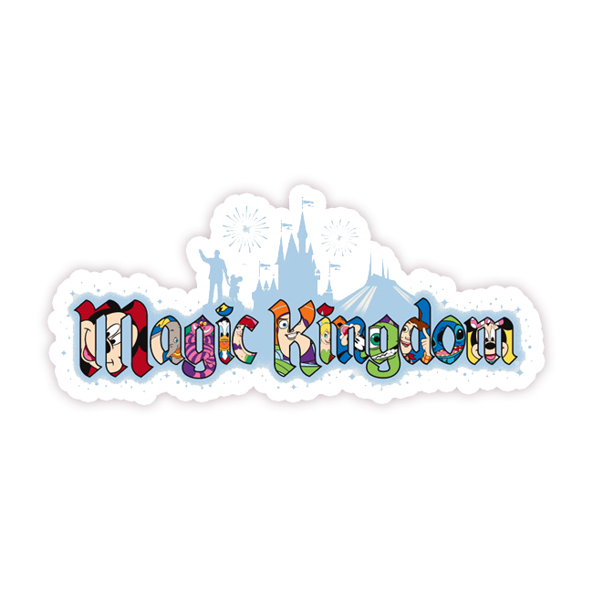 Magic Kingdom Characters Die Cut-plakker (572)