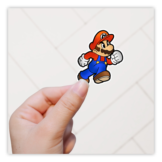 Super Mario Bros Mario Die Cut Sticker (579)