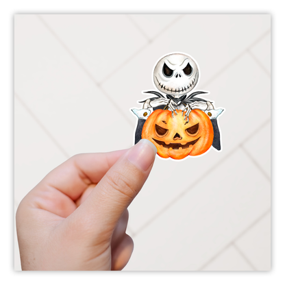 Nightmare Before Christmas Jack Skellington Pumpkin Die Cut Sticker (57)