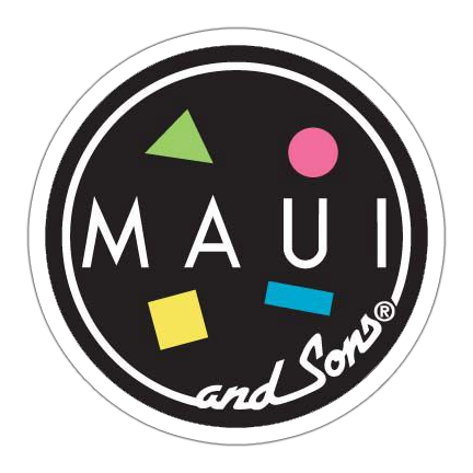 Retro 80's Maui and Sons Die Cut Sticker (582)