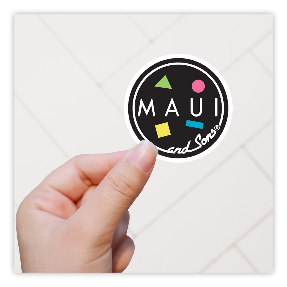 Retro 80's Maui and Sons Die Cut Sticker (582)