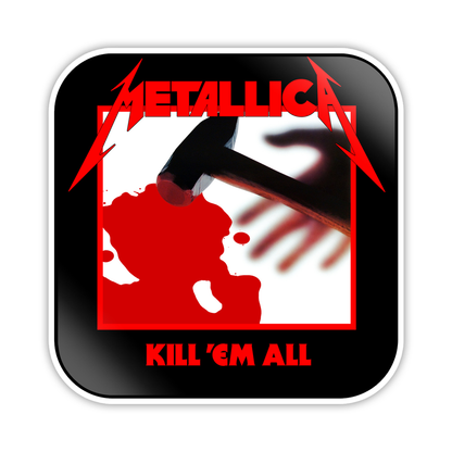 Metallica Kill Em All Die Cut-plakker (590)