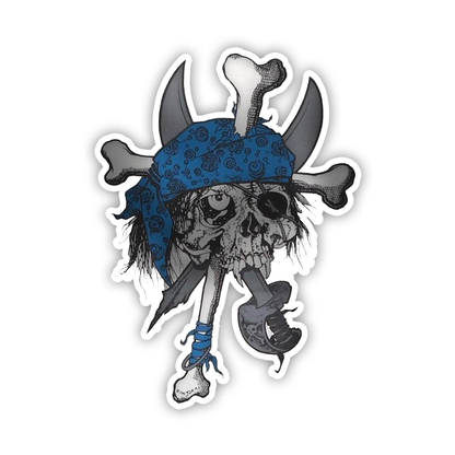 Metallica Zorlac Pushead Pirate Skull Die Cut Sticker (591)