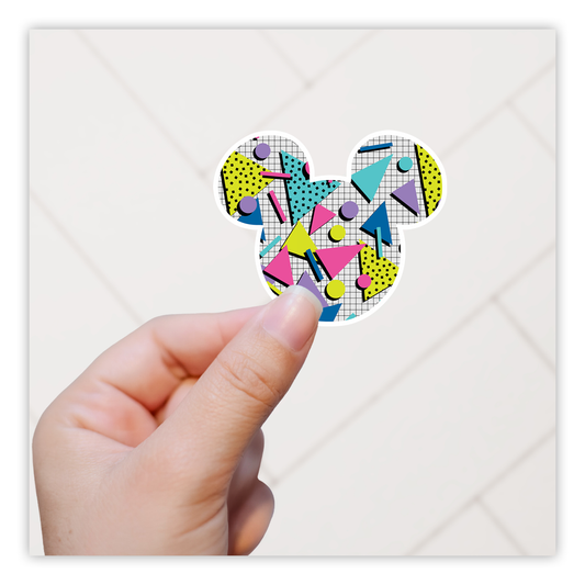 Hidden Mickey Mouse Icon - Totally Tubular Die Cut Sticker (611)