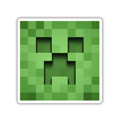Minecraft Creeper Die Cut Sticker (617)