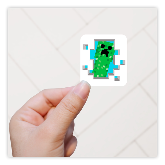 Minecraft Creeper Die Cut Sticker (618)