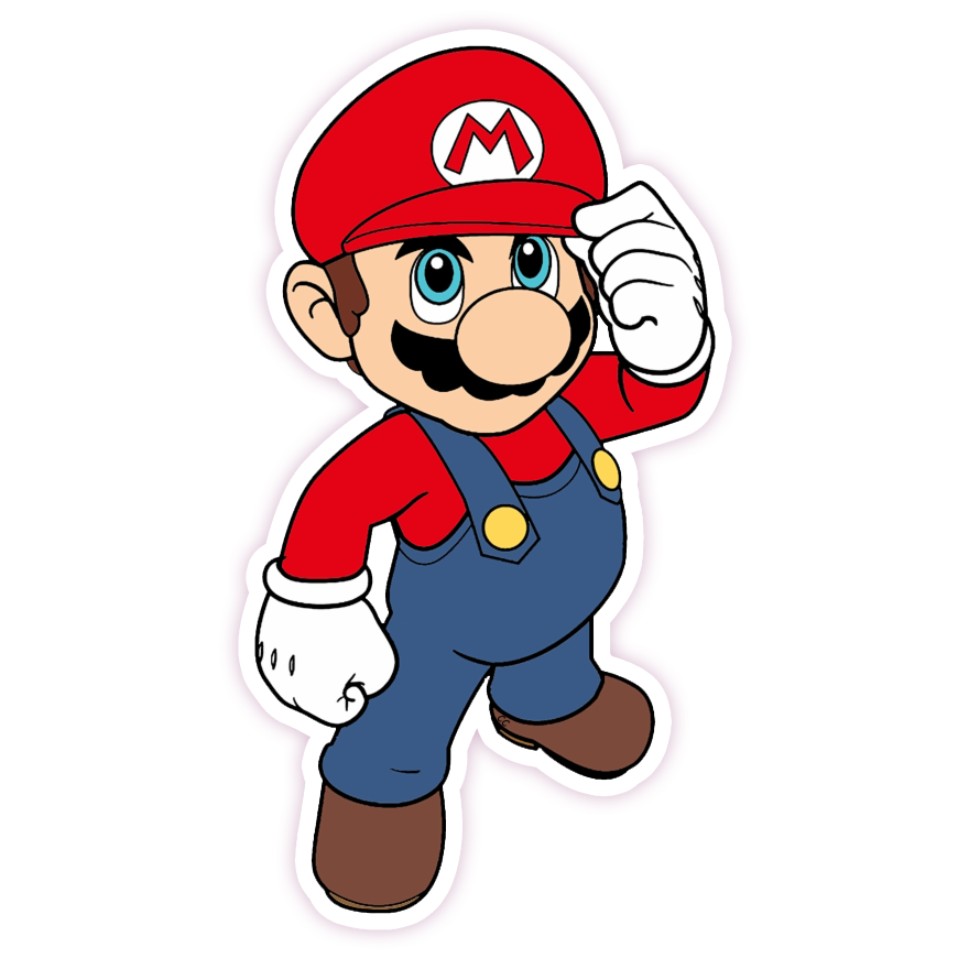 Super Mario Bros Die Cut Sticker (62)