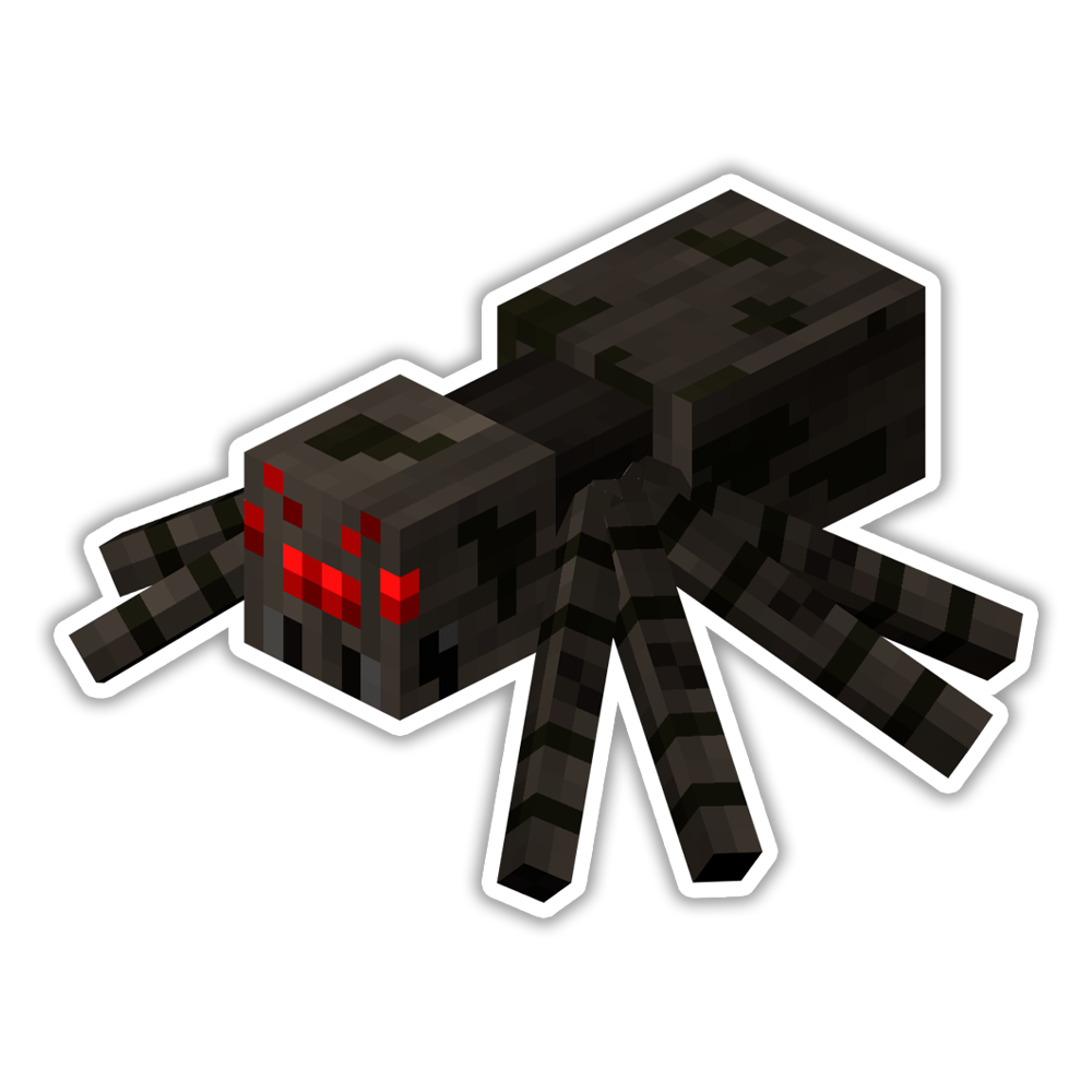 Minecraft Spider Die Cut Sticker (621)