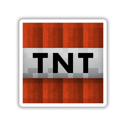 Minecraft TNT Block Die Cut Sticker (622)