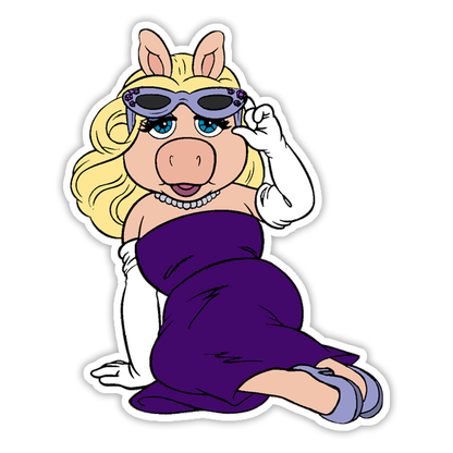 The Muppets Miss Piggy Die Cut Sticker (629)