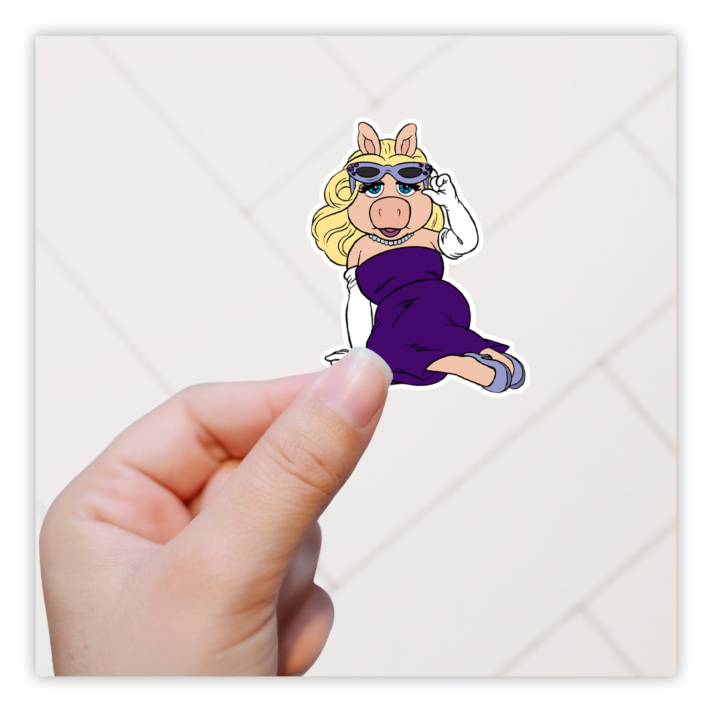 The Muppets Miss Piggy Die Cut Sticker (629)