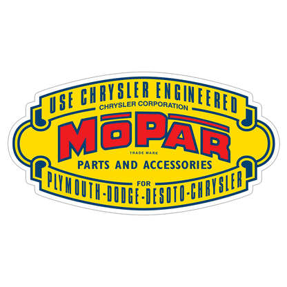 Chrysler Mopar Die Cut Sticker (638)