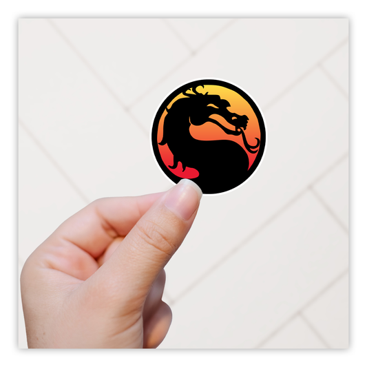 Mortal Kombat Dragon Logo Die Cut Sticker (640)