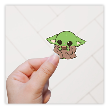 The Mandalorian Grogu Baby Yoda Die Cut Sticker (641)
