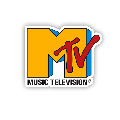 Classic MTV Die Cut Sticker