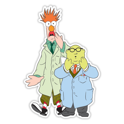 The Muppets Beaker and Bunsen Die Cut Sticker (648)