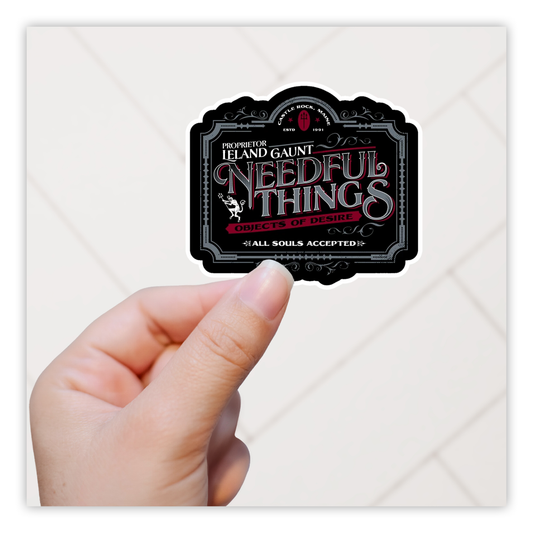 Needful Things Die Cut Sticker (658)