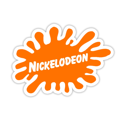 Nickelodeon Orange Splat Die Cut Sticker (662)