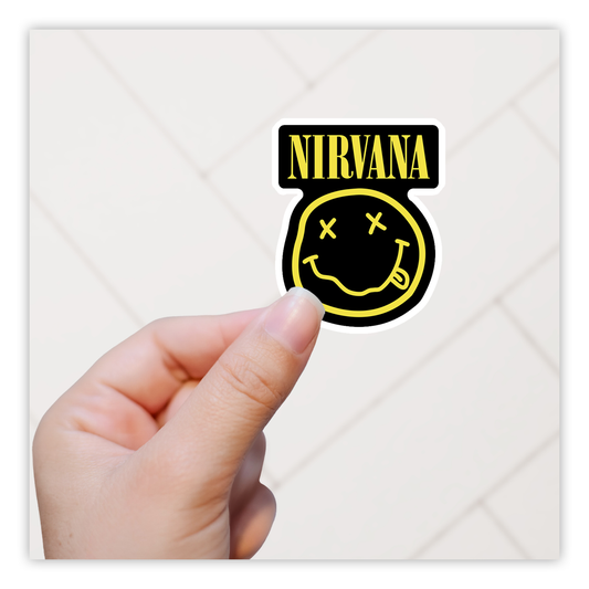 Nirvana Smiley Face Die Cut Sticker