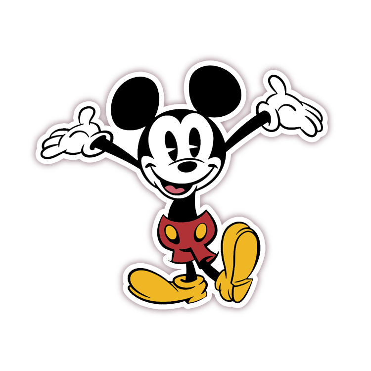 Mickey Mouse Die Cut Sticker (68)