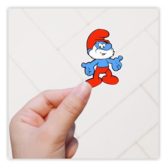 Papa Smurf Die Cut Sticker (680)