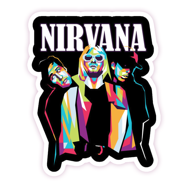 Nirvana Die Cut Sticker