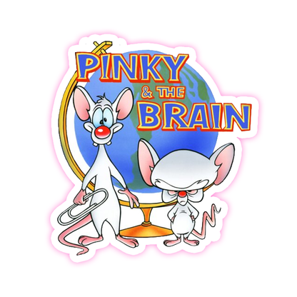 Pink and The Brain Die Cut Sticker (691)