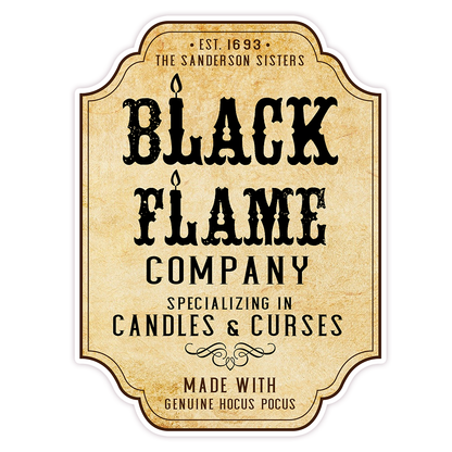 Hocus Pocus Black Flame Candle Die Cut Sticker (7)