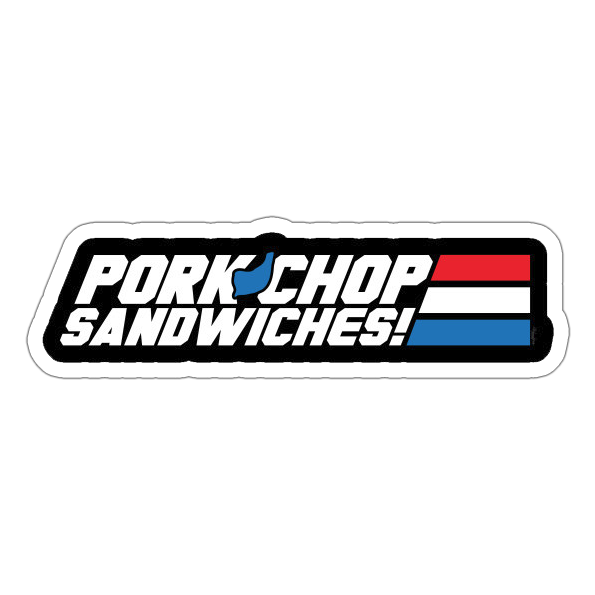 Fenslerfilm GI Joe Pork Chop Sandwiches Die Cut Sticker (712)