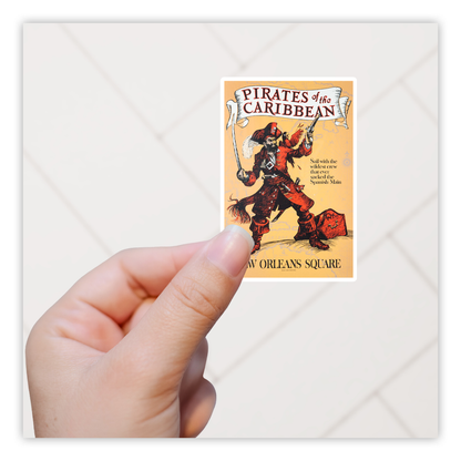 Pirates of the Caribbean Ride Plakkaat Die Cut Sticker (715)