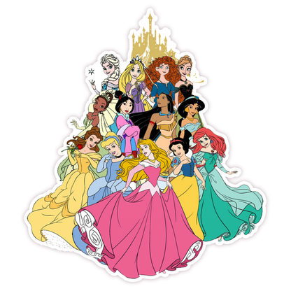 Disney Princesses Die Cut Sticker