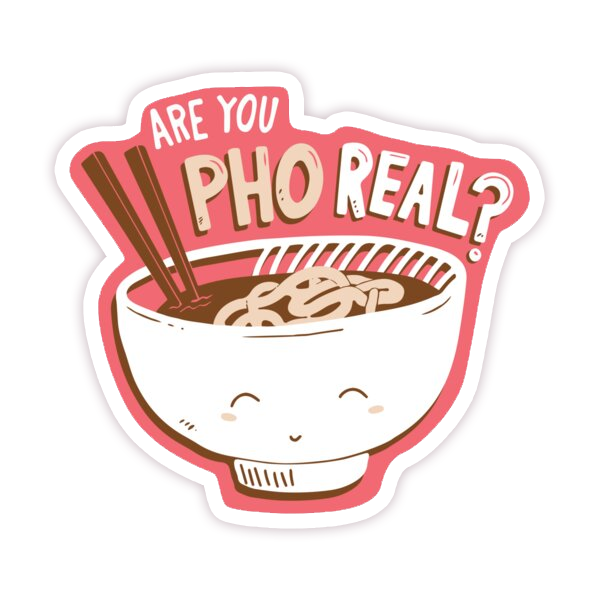 Are You Pho Real? Die Cut Sticker (73)