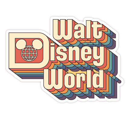 Vintage Walt Disney World Die Cut-plakker (750)