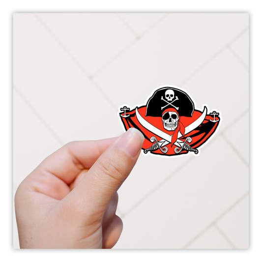 Pirates of The Caribbean Pirate Plaque Die Cut Sticker (75)