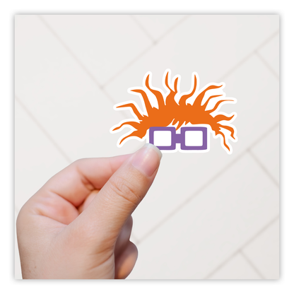Rugrats Chuckie Hair Glasses Die Cut Sticker (760)