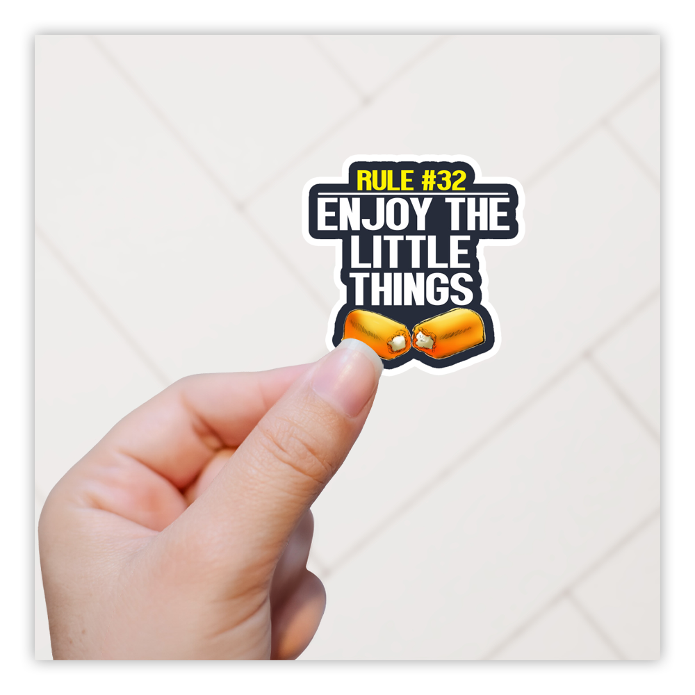 Zombieland Rule #32 Enjoy The Little Things Twinkies Die Cut Sticker (761)