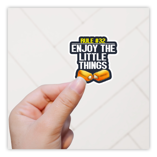 Zombieland Rule #32 Enjoy The Little Things Twinkies Die Cut Sticker (761)