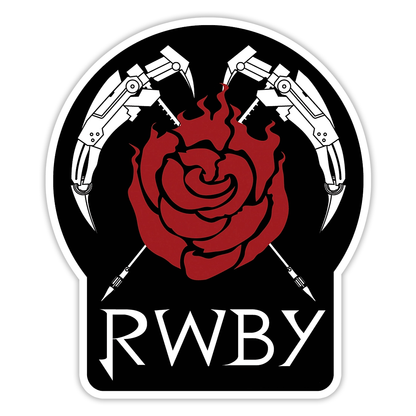 RWBY Ruby Rose and Crescent Rose Die Cut Sticker (763)