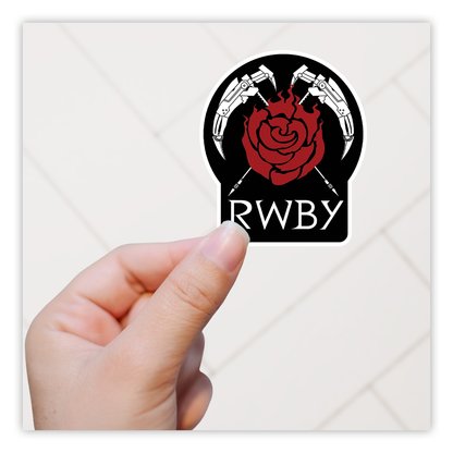 RWBY Ruby Rose and Crescent Rose Die Cut Sticker (763)