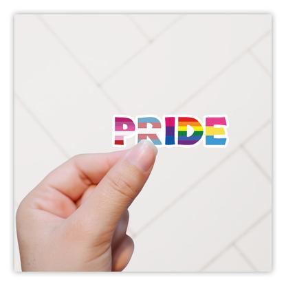 Pride Text Flags Die Cut Sticker (76)