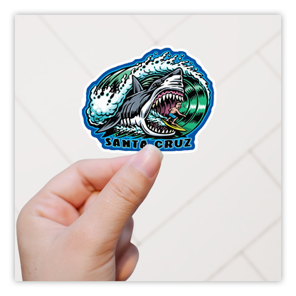 Santa Cruz Surf and Skate Shark Die Cut-plakker (772)